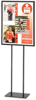 22â€ x 28â€ Black Metal Pedestal Sign Holder for Trade Shows and Exhibitions