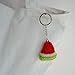 Handmade Crochet Cute Fruit Watermelon Keychain Key Ring Purse Pendant Backpack Charms