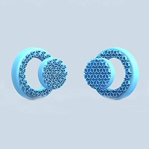 Preisvergleich Produktbild 2er Pack auswechselbare Gesichtsreinigungsbürstenköpfe lebensmittelecht Silikon hautfreundlich, sicher langlebig für alle Skins(Blau)