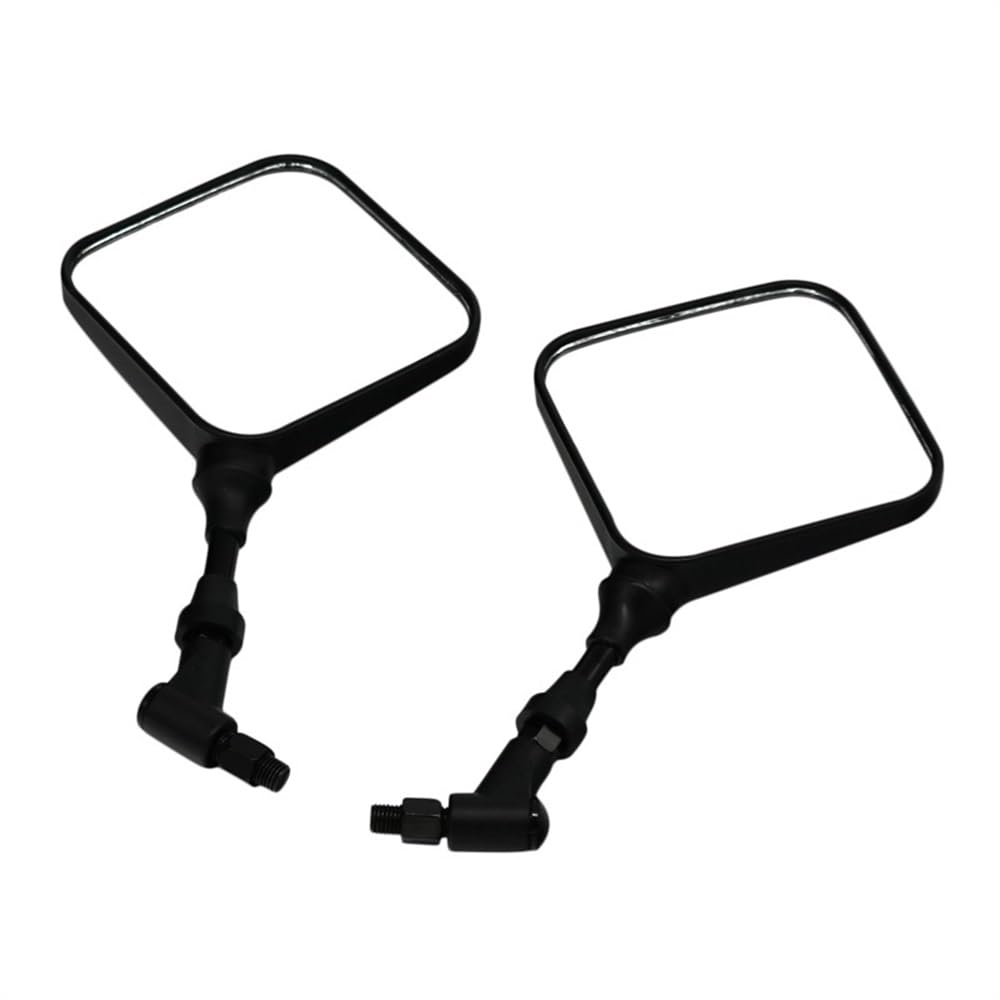 Rétroviseur moto M10 10mm noir carré de remplacement pour miroir dual sport en verre