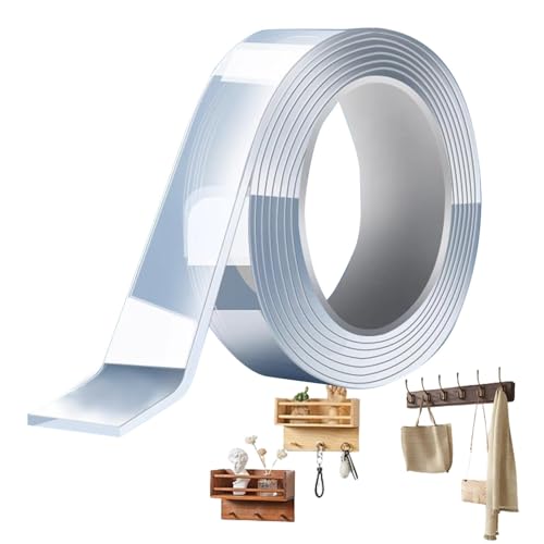 Nastro adesivo doppio - rotolo di nastro trasparente pesante | Nastro poster nastri di montaggio impermeabile per piastrelle in ceramica muro di legno