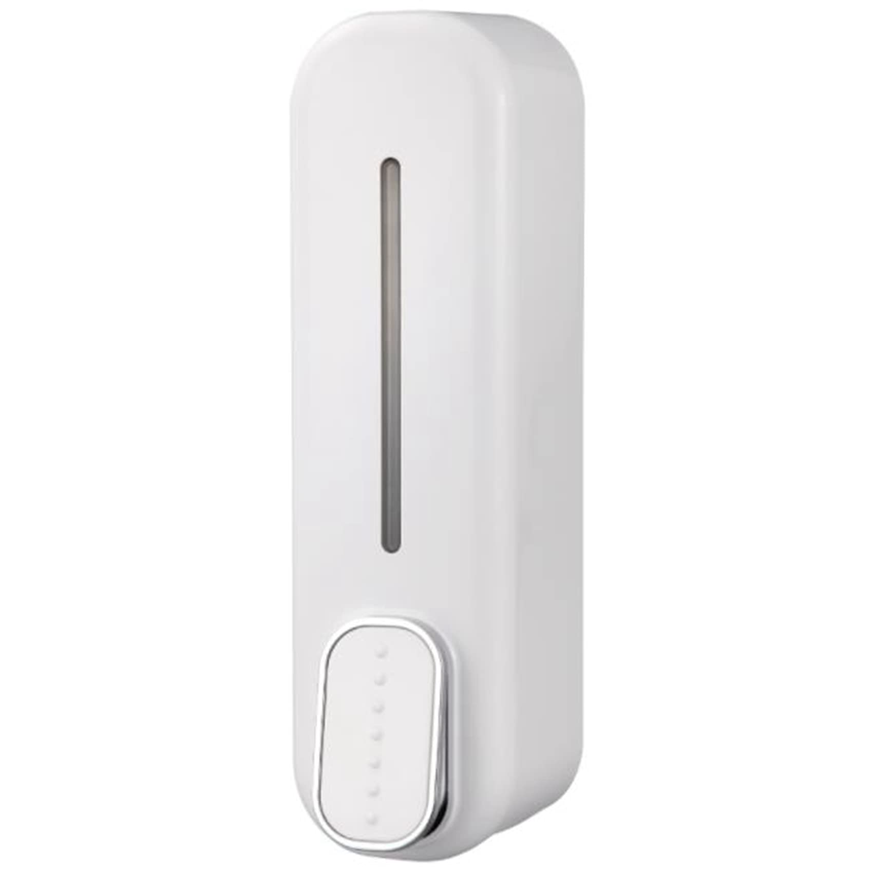 CTRLZS Soap Dispenser Wall Mount, 350Ml Hand Liquid Shampoo Shower Gel Dispenser for Bathroom Kitchen White