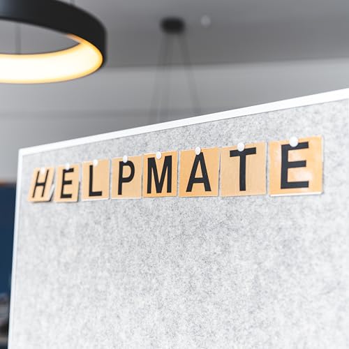 Helpmate – Reißzwecken weiß 10x7 mm – kunststoffbeschichteter Stahl – 150 Stück – Pinnnadeln & Heftzwecken zur Befestigung auf dünnen Materialien, weichem Untergrund oder Holz