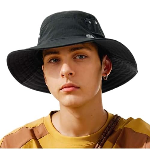 BENEUNDER Wide Brim Sun Hats for Men UPF50+ UV Protection Fishing Travel Outdoor Beach Vacation Hiking