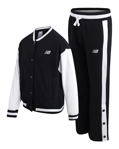Catálogo para Comprar On-line Chaquetas deportivas para Niña comprados en linea. 44 New Balance Conjunto deportivo para niña: chaqueta de béisbol polar de manga larga y pantalón deportivo de 2 piezas. Conjunto deportivo para niña (7-16), talla 7-8, color...