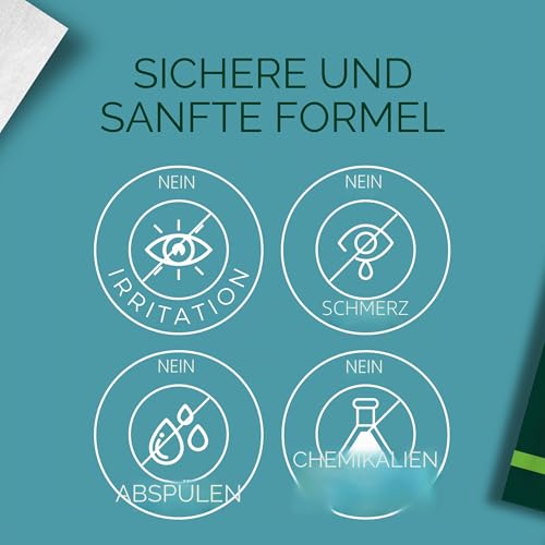 NOVEHA Demodex Augenlid- und Wimperntücher, extra starke Reinigungstücher, 60 Stück