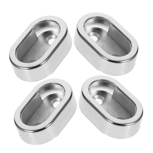 Hohopeti 4pièces Support De Flange pour Tringle à Vêtements De Supports De Barre De Penderie pour Dressing Et Placard