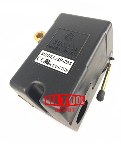 speedaire compressor parts - Replacement Air Compressor Pressure Switch, Sunny L1, 1 port, 95-125 PSI, 25 Amp