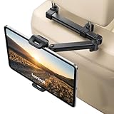 【2026新型・より頑丈】車 タブレット ホルダー 後部座席 : Lamicall 金属製伸縮アーム ヘッドレスト ipad ホルダー 車載 たぶれっとほるだー リア席 バーの調整範囲72mm-155mm 23ｍｍ 厚手対応 収納可能アーム 折畳める爪 真ん中 4.7-13インチ アイパッド/スイッチ ipad/fire HD/android/kindle/iphone シリーズに対応