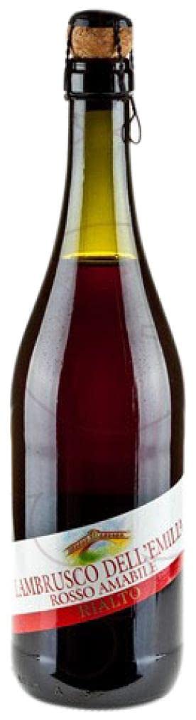 6 × Rialto Negre Lambrusco Lambrusco di Sorbara (Caja de 6 Botellas de 75 cl)