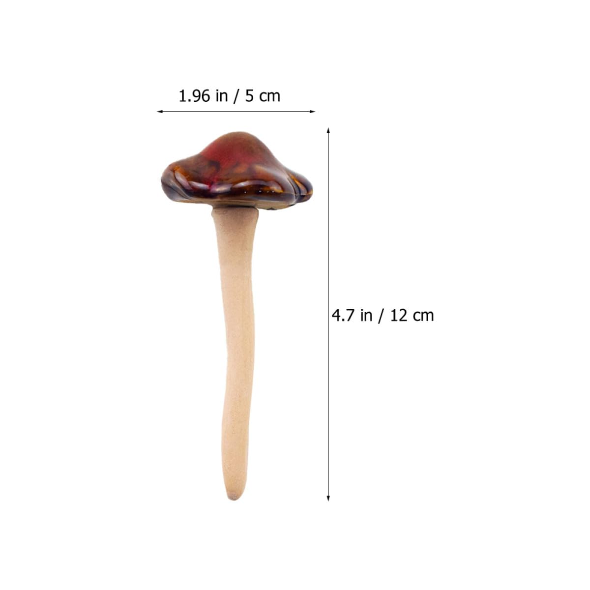 LALAFINA Keramik Pilzpfahl Gartenstecker für Rasen und Beet