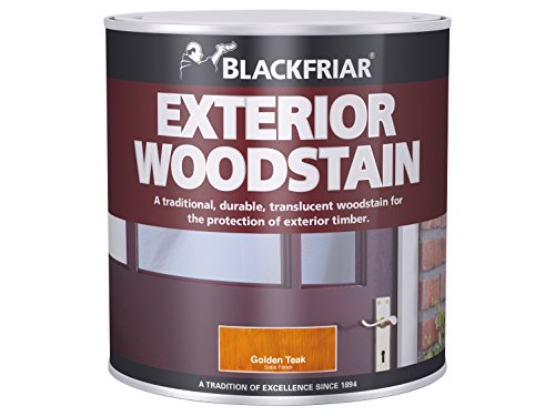 Blackfriar BKFTEWSGT500 Traditional Exterior Woodstain, 500 ml, Golden Teak