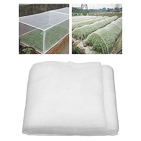 REOVE Insect Netting Garden Vegetable Insect Nets Fine Mesh, Plant Protection Netting Antibird Net Greenhouse Protective Netting Grow Tunnel for Vegetables Fruits 2.5x6M Cover