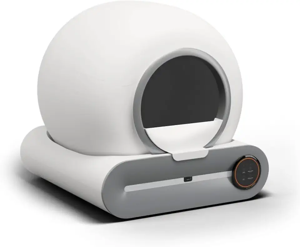 Banheiro Automático T-Pro Chalesco para Gatos – Sistema Inteligente de Higiene com Lavagem Automática e Controle de Odores