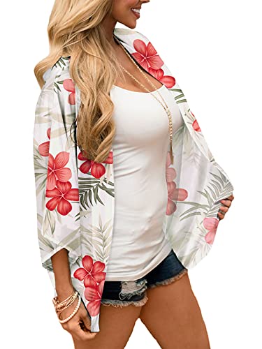 Image of BB&KK Women's Floral Kimono Summer Short Cover Ups Tops