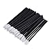 Produktbild Haobase 100 Stück Einweg Lippenpinsel Stick Lippenstift Pinsel Gloss Stab Applikatoren Make-up Werkzeug Schwarz