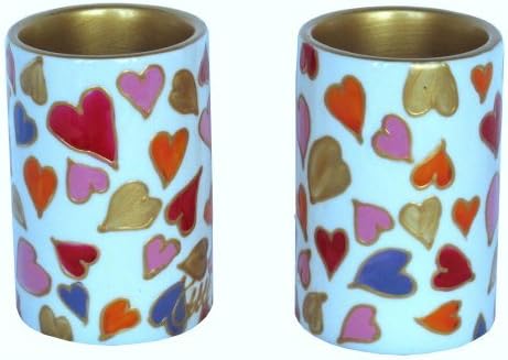 Valentines Pair of Hearts Tealight Holders