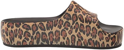 Nine West Women's Pool Slide Sandal, Brown Leopard 101, 9 | Image 5