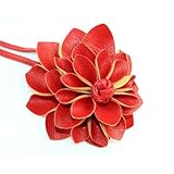 [Belle et élégante] La ceinture fine à la mode de style bohème est décorée d'une fleur en cuir. La forme tridimensionnelle et les pétales multicouches donnent à vous et à vos vêtements un look encore plus attrayant.