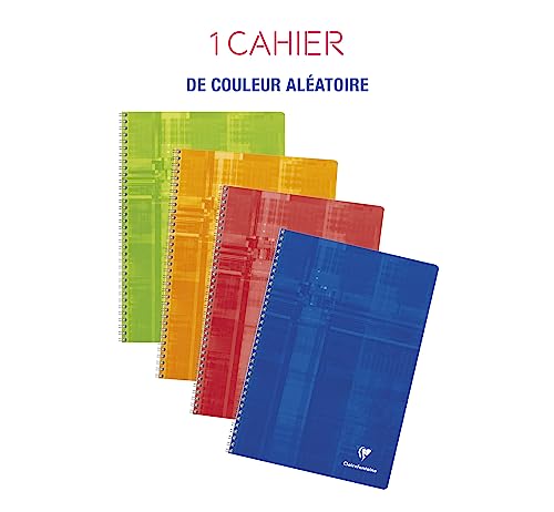 Clairefontaine cahier à spirales a4 grands carreaux 100 pages - vue 3