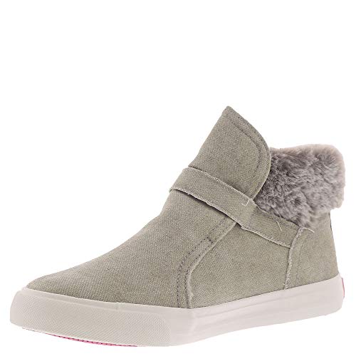 Blowfish Kids Girl's Mint-T (Toddler/Little Kid) Silver Brushed Metallic Canvas/Faux Fur 9 Toddler M4