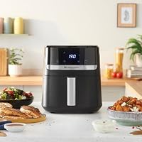 Russell Hobbs Heißluftfritteuse XL 5,5 l Rapid AirFryer (kompaktes Gehäuse, sehr leise) SatisFry (9 Programme, spülmaschinenfest, Fritteuse ohne Öl, TouchScreen, Grillen, Backen) 27621-56 – Ansicht 5