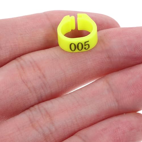 Toddmomy Anéis Para Pés De Pombos De 8Mm 100 Peças De Anéis De Pássaros Faixas De Perna 001-100 Anéi