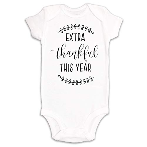 Kate & Meri Extra Thankful This Year Onesie/Bodysuit Baby Romper (0-3M)