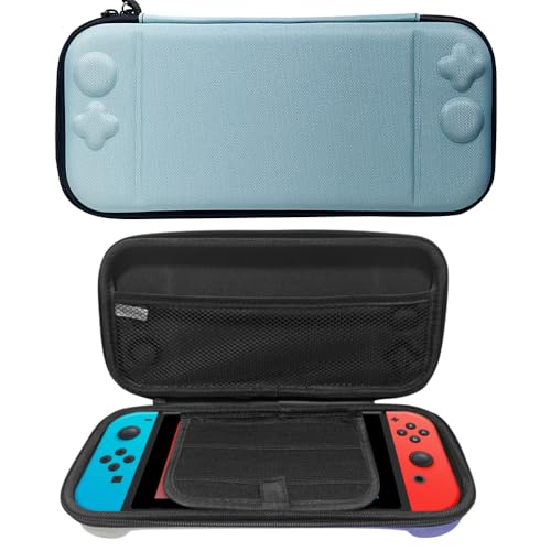 Switch 2 対応 収納ケースキャリングケース 防水 防塵 防汚 耐衝撃 全面保護 大容量 持ち運び便利 旅行用 Switch 2 用キャリーケース (nylon light blue)