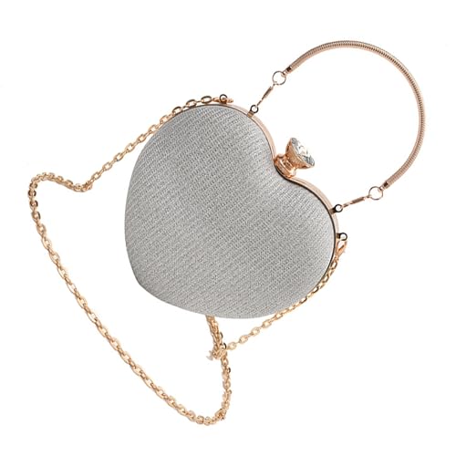 Pochettes d'épaule élégantes pour mariage et sac à main de soirée en cœur