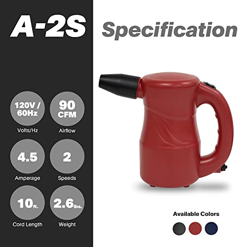 Image of XPOWER A-2S Electric Duster - RED