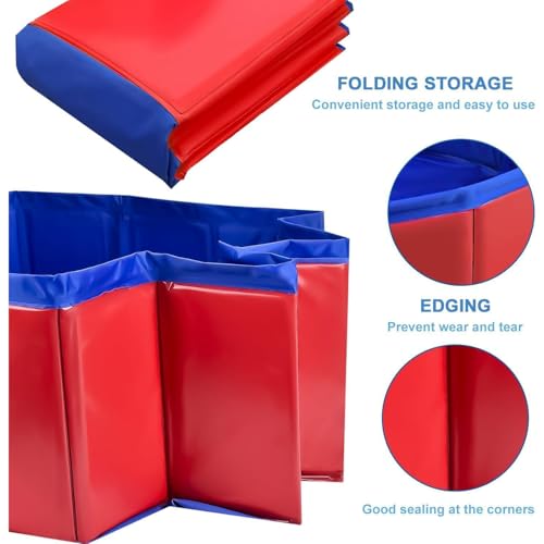 Miniatura 3 de Piscina Plegable Para Perros,Piscina Para Mascotas Perros,Piscinas Plegable Gato,Portátil Pequeños Bañeras De Pvc Para Perros Y Gatos Para Bañarse Y Jugar 50 X 8 Cm