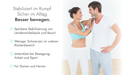 Hydas Bauch- und Rückenstützgürtel, Medizinprodukt, formt die Silhoutte, Einheitsgröße , 1er Pack