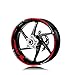 Stickers pneus Moto Pneu De Moto Étanche Roue Autocollant Jante Personnalité Bande Réfléchissante Costume pour B-M-W F900R F900r F 900r (Color : Red)