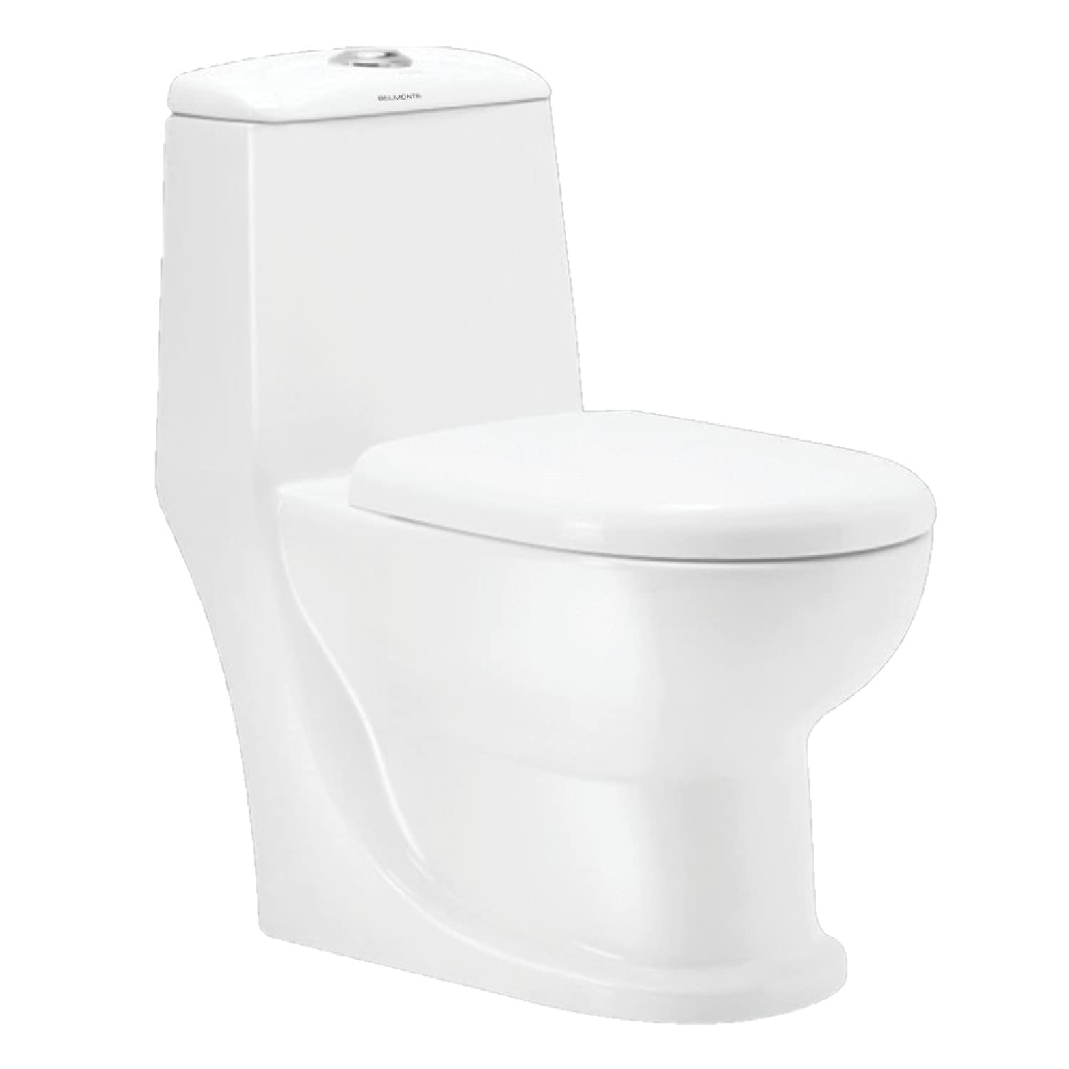 Belmonte Ceramic Floor Mounted Outlet Location Floor Side Bottom One Piece Western Toilet Commode Water Closet Cardin S Trap 225mm 9 Inch with Soft Close Toilet Seat Cover - White (B07BNCSB3C) Amazon Price History, Amazon Price Tracker