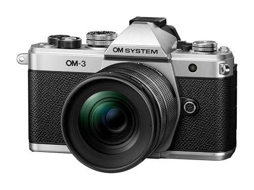 Image of OM SYSTEM Olympus OM-3 Silver Micro Four Thirds System Camera M.Zuiko Digital ED 12-45mm F4.0 PRO kit Travel Camera Weather Sealed Design 5-Axis Image Stabilization