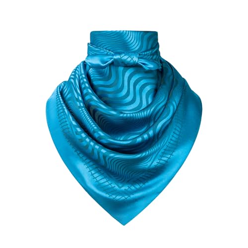 Image of 35 inch Men's Large Square Jacquard Scarf - Cowboy Wild Rugged Style, With Gift Packed