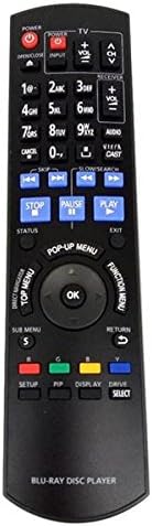 Universal Replacement Remote Control Fit for DMP-BDT300 DMP-BD30 DMP-BD60 for Panasonic Blu-Ray Disc Player