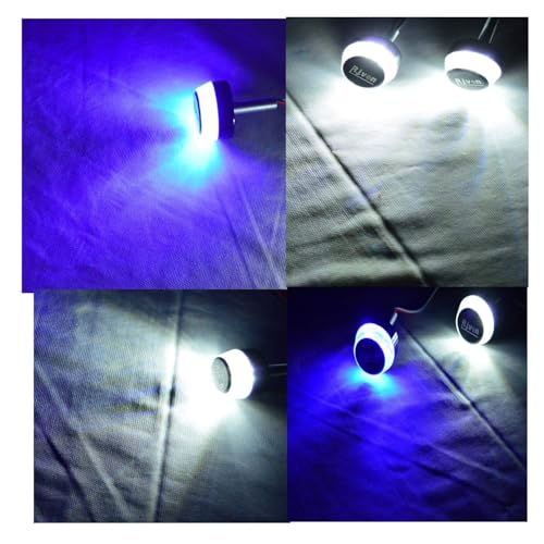 Image of Handle Bar End LED Light Double Color (Led color Blue /White Pack of 2 pc)