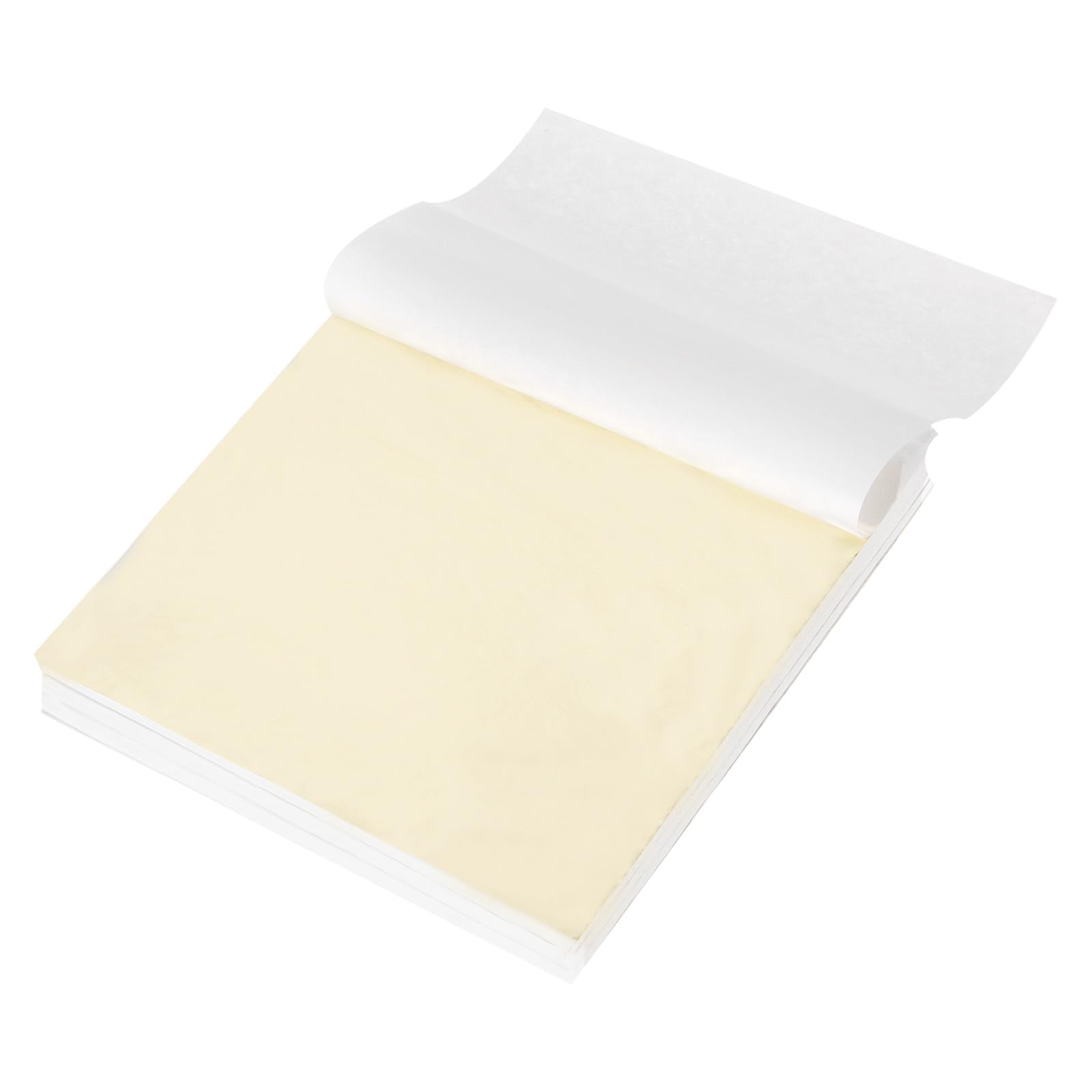 Feuille d'or pour sculpture et loisirs créatifs, solution dorure en lot de 300 feuilles