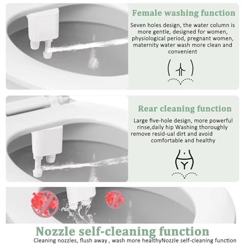 Bidet WC adaptable sans électricité idéal pour optimiser les petites salles de bain - 7