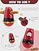 Remedare Bully Stick Halter für Hunde Leckerlihalter Futterspender Spielzeug für 4.5-25 kg Hunde Verhindern Ersticken Sicherheitsvorrichtung, Rot