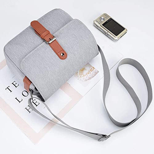 Caden Compact Camera Shoulder Bag Case Compatible For Nikon, Canon, Sony Slr/Dslr Mirrorless Cameras And Lenses Waterproof Gray #TOP7
