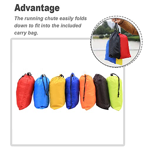 wiiAiloo Running Parachute Speed Parachute Resistance Training with Adjustable Strap Improve Sprint Speed and Agility for Football Basketball Cycling Training - Thumbnail 5