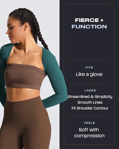 Image of Aoxjox Women's Lexi Lined Bolero Shrug | workout long sleeve,waist-defining cropped fit,open front cardigan,buttery soft fabric,layering,yoga,gym,daily wear
