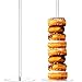 Acrylic Donut Stands Clear Bagels 5 Inch Round Stand Holder Doughnut Dessert Stand Table for Christmas Wedding Birthday Party (2, 12 Inch)