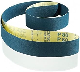 Hermes Abrasives 2x72 Aluminum Oxide, RB406 J-Flex, Sanding Belts, 25-Pack (120 Grit)