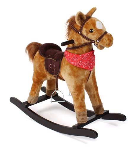 Cheval à bascule Cowboy Bayer Chic 2000 marron pour chambre enfant