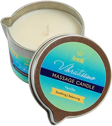 VIBRATISSIMO Świeca do Masażu Caramel Cream 100ml I Świeca o zapachu karmelowym I Świeca relaksacyjna I Z naturalnych surowców i z olejem kokosowym I Odpowiednia dla wrażliwej skóry
