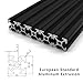 SeekLiny 10PCS T Slot 2020 Aluminum Extrusion European Standard 400mm(15.7’’) Length Anodized Extruded Aluminum for CNC DIY 3D Printer and Industrial Bracket Making